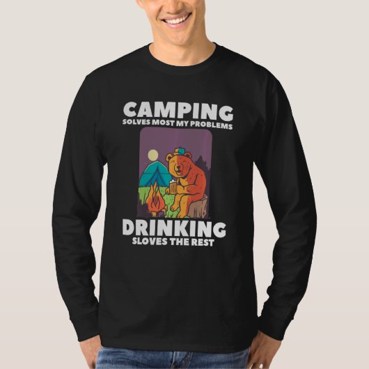 De campagne lost de meeste Mijn problemen op Drink T-shirt (Voorkant)