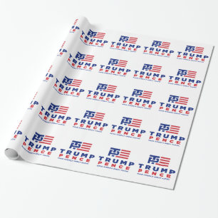 De Campagne van de Verkiezing van Donald Trump Cadeaupapier