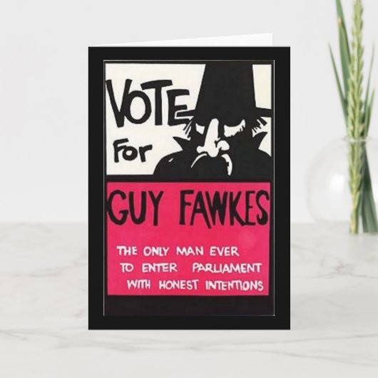De campagne van Guy Fawkes Kaart (Voorkant)