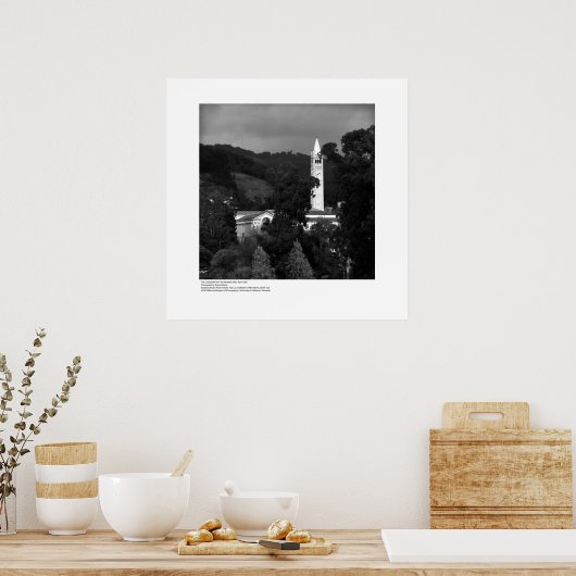 De Campanile uit de Berkeley Hills, 1965 Poster (Keuken)