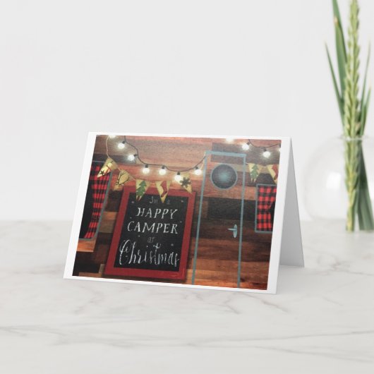 DE CAMPER IS KLAAR EN WIJ OOK VOOR KERSTMIS KAART (Voorkant)