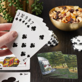 De  Camper Tin kan kleine RV-draagkaarten voor het Pokerkaarten (Insitu)