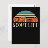 De Camper van het Avontuur van de Campagne van de  Briefkaart (Voorkant / Achterkant)