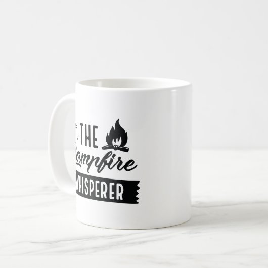 De Campfire Whisperer Koffiemok (Voorkant links)