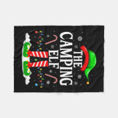 De Camping Elf Xmas Grappig Matching Familie Groep Fleece Deken (Voorkant (Horizontaal))