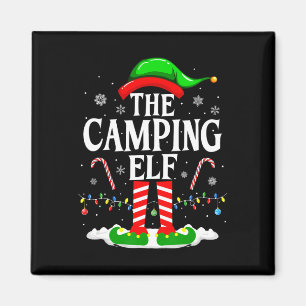 De Camping Elf Xmas Grappig Matching Familie Groep Magneet