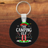 De Camping Elf Xmas Grappig Matching Familie Groep Sleutelhanger (Voorkant)