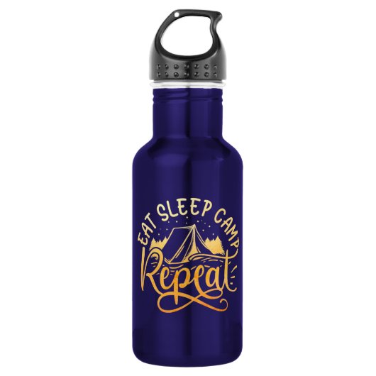 De Camping Lovers Water Bottle Waterfles (Voorkant)