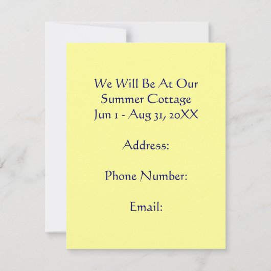 De Camping van de Retro Vist de Aankondiging van d (Achterkant)