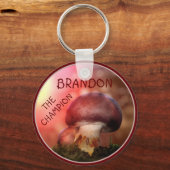 De campion met de champignon sleutelhanger (Voorkant)