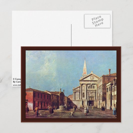 De Campo e La Chiesa di San Francesco Della Vigna. Briefkaart (Voorkant / Achterkant)