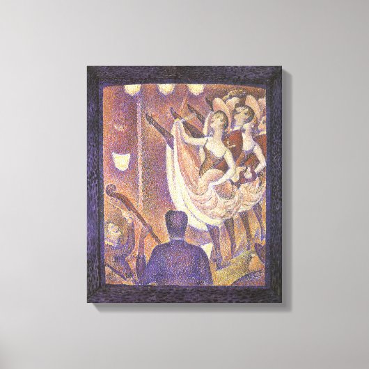 De Can Can-dans, Le Chahut van Georges Seurat Canvas Afdruk (Voorkant)