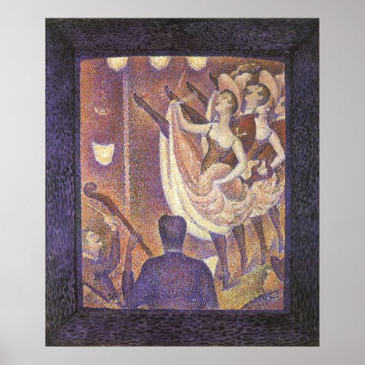 De Can Can-dans, Le Chahut van Georges Seurat Poster (Voorkant)
