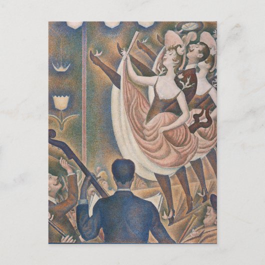De Can-can Seurat Neo Impressionist Pointillist Briefkaart (Voorkant)