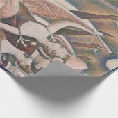 De Can-can Seurat Neo Impressionist Pointillist Cadeaupapier (Hoek)