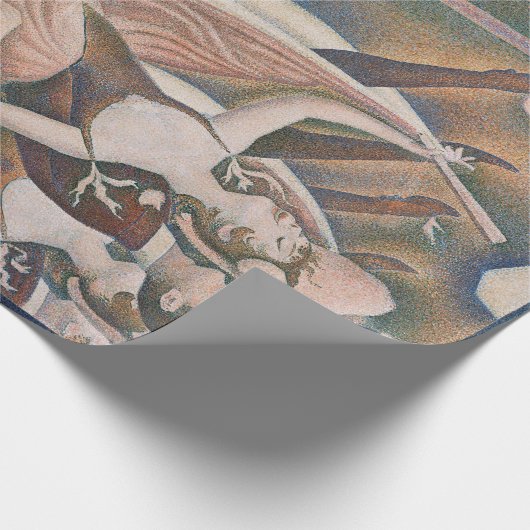 De Can-can Seurat Neo Impressionist Pointillist Cadeaupapier (Hoek)