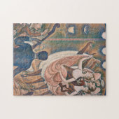 De Can-can Seurat Neo Impressionist Pointillist Legpuzzel (Horizontaal)