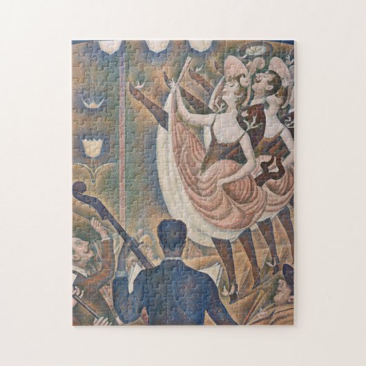 De Can-can Seurat Neo Impressionist Pointillist Legpuzzel (Verticaal)