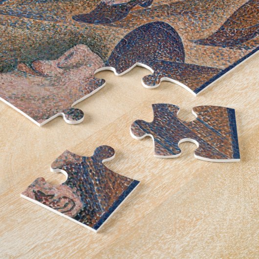De Can-can Seurat Neo Impressionist Pointillist Legpuzzel (Zijkant)