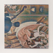 De Can-can Seurat Neo Impressionist Pointillist Legpuzzel (Horizontaal)