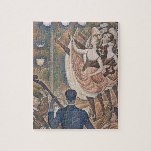 De Can-can Seurat Neo Impressionist Pointillist Legpuzzel (Verticaal)