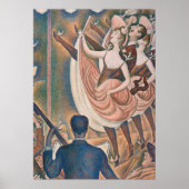 De Can-can Seurat Neo Impressionist Pointillist Poster (Voorkant)