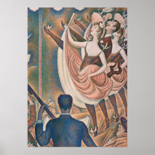 De Can-can Seurat Neo Impressionist Pointillist Poster
