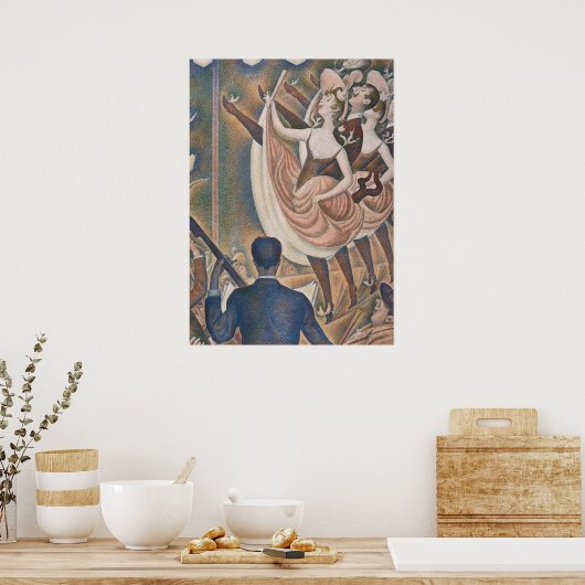 De Can-can Seurat Neo Impressionist Pointillist Poster (Keuken)