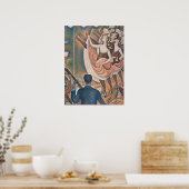De Can-can Seurat Neo Impressionist Pointillist Poster (Keuken)