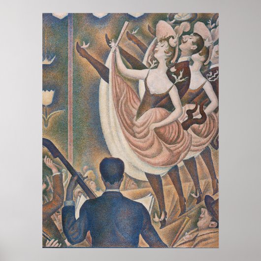 De Can-can Seurat Neo Impressionist Pointillist Poster (Voorkant)
