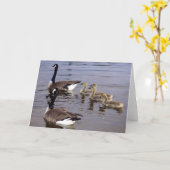 De Canadese Familie van de Gans Kaart (Gele Bloem)