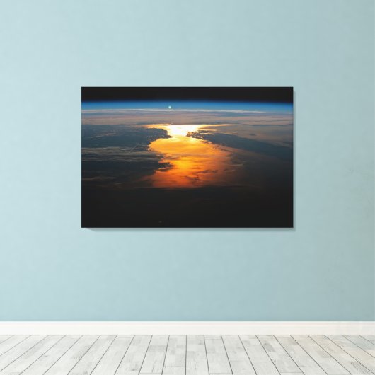 De Canadese provincies Newfoundland en Labrador. Canvas Afdruk (Insitu (Houten vloer))