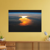 De Canadese provincies Newfoundland en Labrador. Canvas Afdruk (Insitu (Woonkamer))