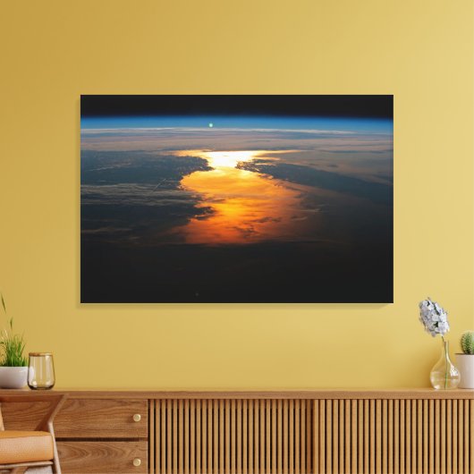 De Canadese provincies Newfoundland en Labrador. Canvas Afdruk (Insitu (Woonkamer))