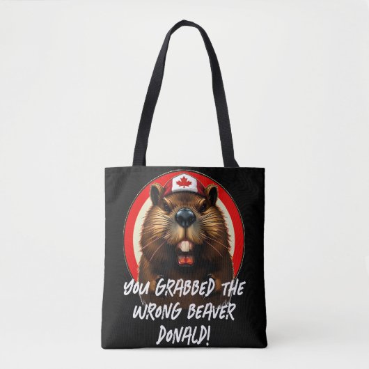 De Canadese 'verkeerde bever' Donald Trump Tote Bag (Voorkant)