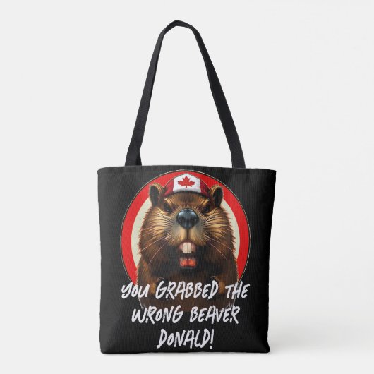 De Canadese 'verkeerde bever' Donald Trump Tote Bag (Achterkant)