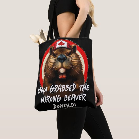 De Canadese 'verkeerde bever' Donald Trump Tote Bag (Dichtbij)