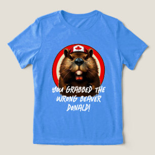 De Canadese 'verkeerde bever' Donald Trump Tri-Blend Shirt