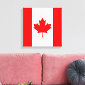 De Canadese vlag, Canada Canvas Afdruk (Insitu (Woonkamer))