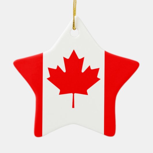 De Canadese vlag, Canada Keramisch Ornament (Voorkant)