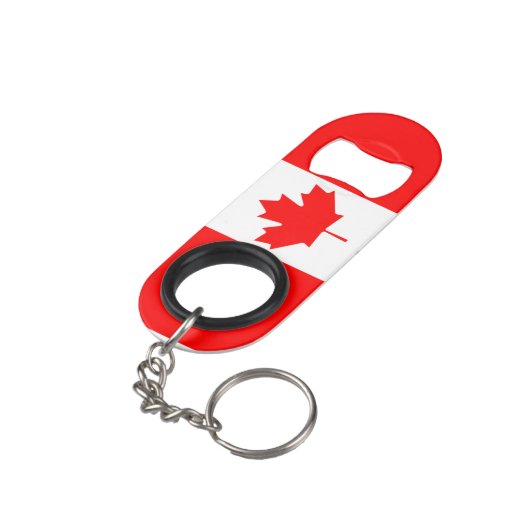 De Canadese vlag, Canada Mini Flessenopener (Achterkant Gekanteld)