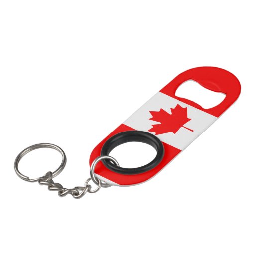 De Canadese vlag, Canada Mini Flessenopener (Voorkant Gekanteld)