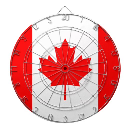 De Canadese vlag - Canada Souvenir Dartbord (Voorkant)