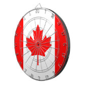 De Canadese vlag - Canada Souvenir Dartbord (Voorkant Rechts)