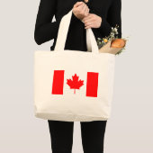 De Canadese vlag - Canada Souvenir Grote Tote Bag (Voorkant (product))