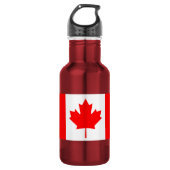 De Canadese vlag - Canada Souvenir Waterfles (Voorkant)