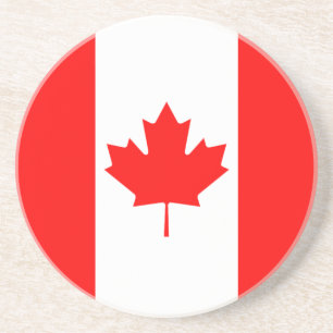 De Canadese vlag, Canada Zandsteen Onderzetter