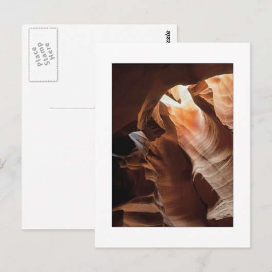 De "canion van de groef - Verticaal " Briefkaart (Voorkant / Achterkant)