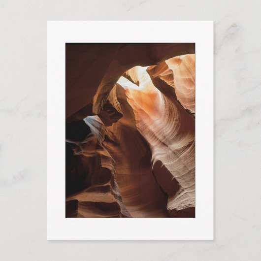 De "canion van de groef - Verticaal " Briefkaart (Voorkant)