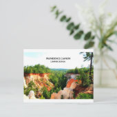 De CANION van de VOORZIENIGHEID - Lumpkin, Georgië Briefkaart (Staand voorkant)